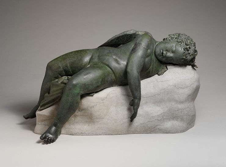 Roman Sculpture of Sleeping Eros  Image Credit: The Met Museum 