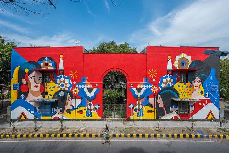 Sajid Wajid, Lodhi Art Festival, Delhi 2019. Photo credit Pranav Gohil