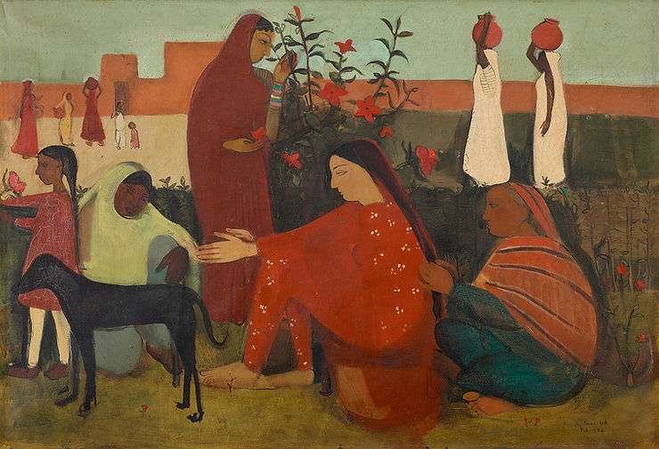 Amrita Sher-Gil, In the Ladies’s Enclosure (1938) 